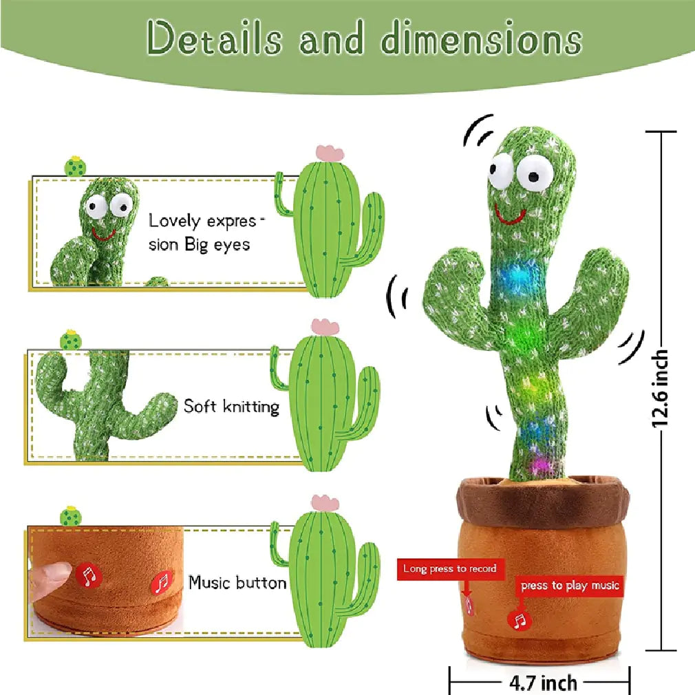 Dancing and Talking Cactus Toy Ages 1, 2 Years