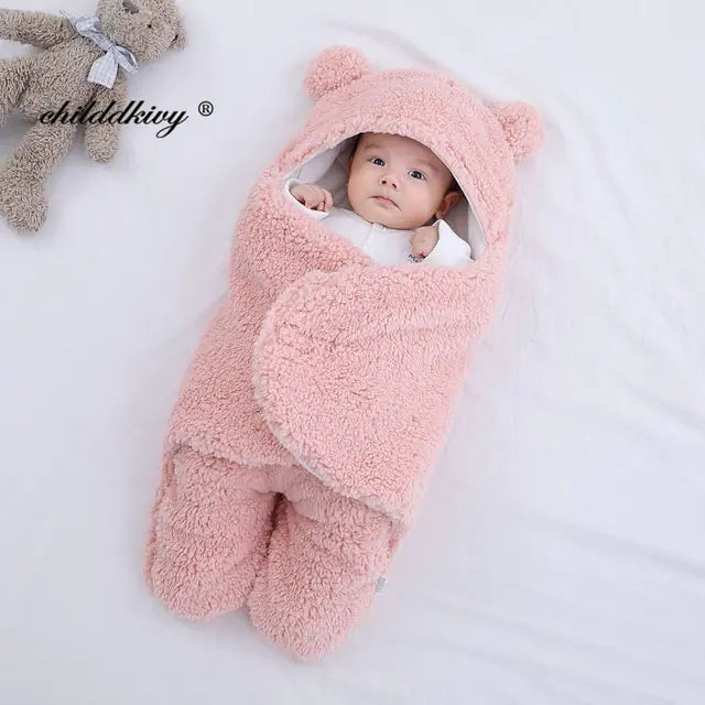 Soft Newborn Baby Wrap Blankets for Ages 0 - 9 Mnths