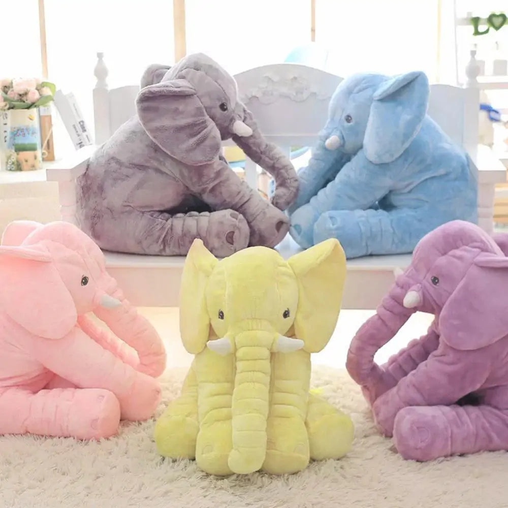 Elephant Doll Toy Cushion in 16 or 24 Inches for All Ages