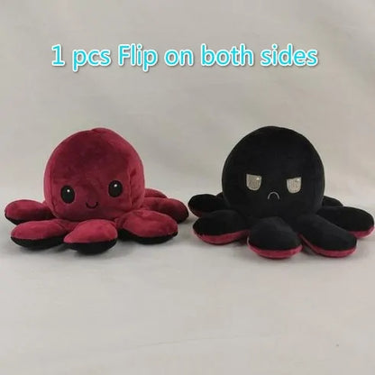 Octopus Plush  Reversible Toy for Ages 1, 2, 3, 4, Years