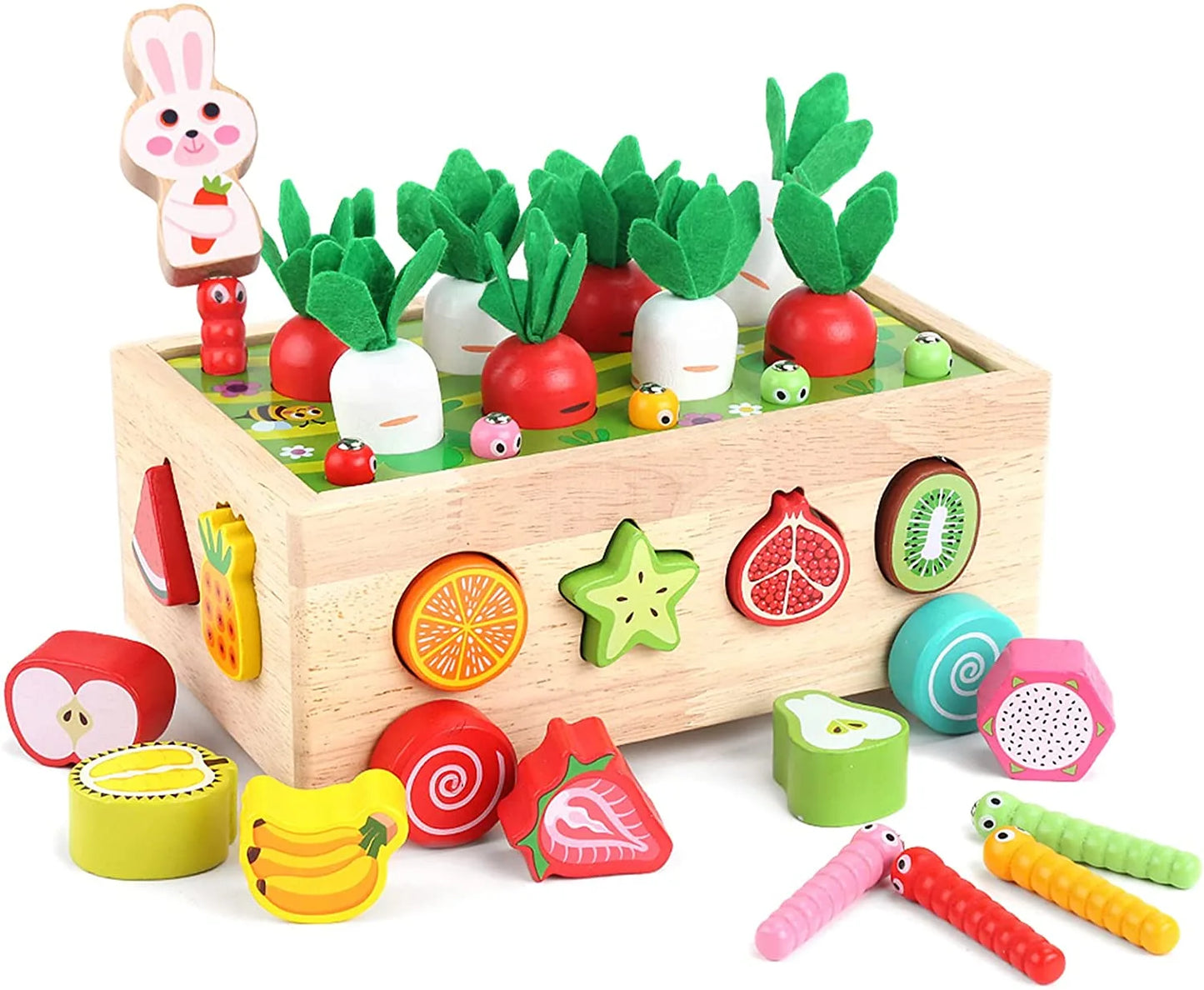 Montessori Garden Shape Sorter for Ages 1, 2, 3 Years