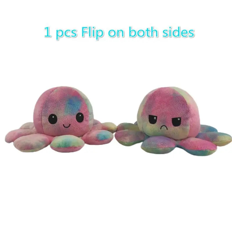 Octopus Plush  Reversible Toy for Ages 1, 2, 3, 4, Years