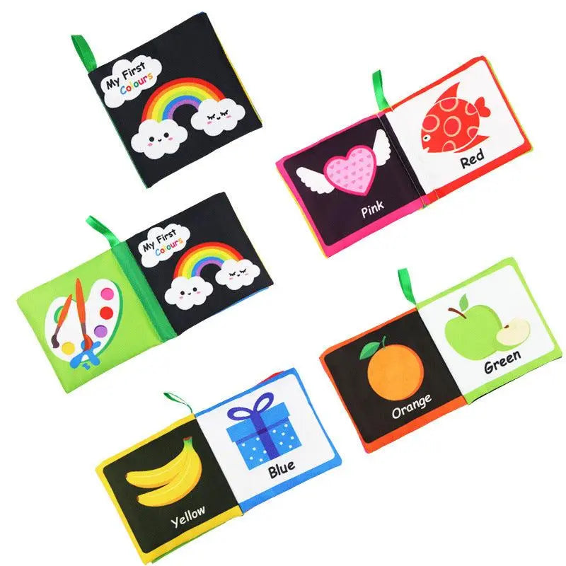 Baby Visual Excitement Cloth Book Montessori for Ages 0- 2 Years