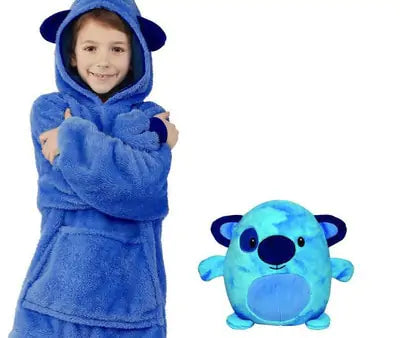 Kids Pets Blanket Hoodie Soft Plush for Ages 4+ Years