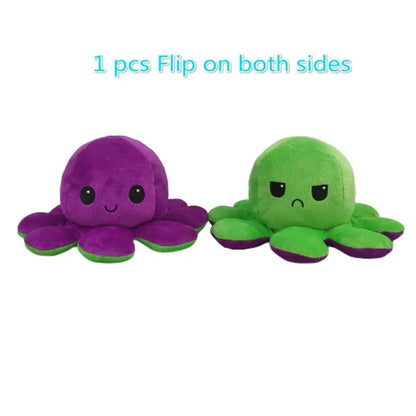 Octopus Plush  Reversible Toy for Ages 1, 2, 3, 4, Years