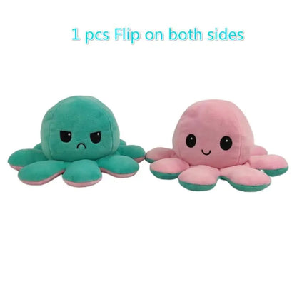 Octopus Plush  Reversible Toy for Ages 1, 2, 3, 4, Years