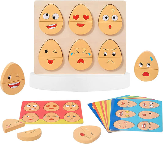 Montessori Expression Eggs Set for Ages 1, 2, 3 Years