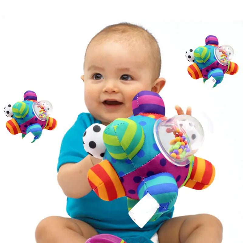 Baby Rattles Developmental Bumpy Ball Toy Ages 3 - 12 Mnths