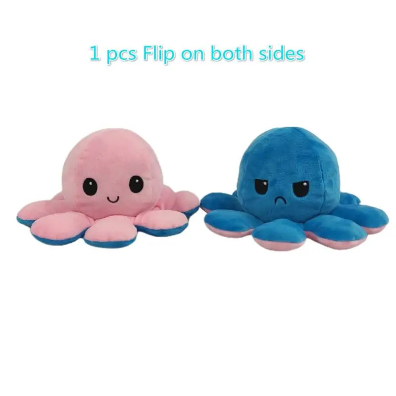 Octopus Plush  Reversible Toy for Ages 1, 2, 3, 4, Years