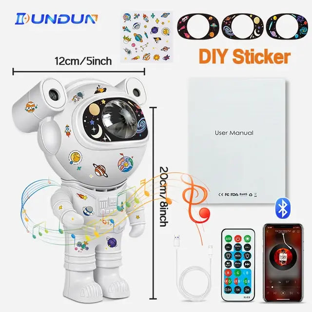 Kids Star DIY Projector Night Light with Remote Control for Ages 4+ Years