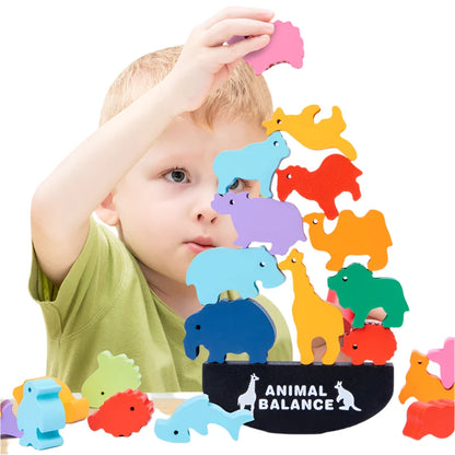 Animal Balance Building Blocks Game Ages 3, 4 Years Boys & Girls