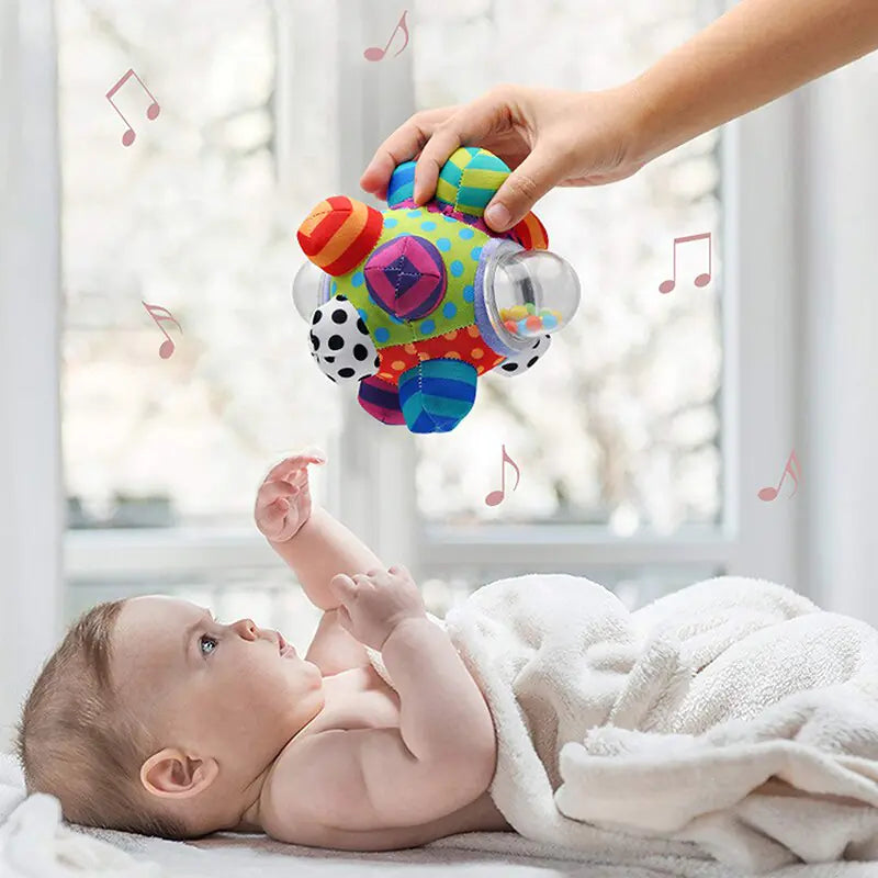 Baby Rattles Developmental Bumpy Ball Toy Ages 3 - 12 Mnths