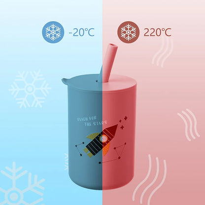 Gobelet à paille pour bébé de 6 mois, 1 an et 2 ans