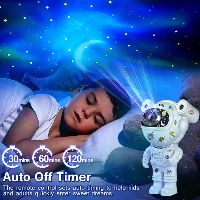 Kids Star DIY Projector Night Light with Remote Control for Ages 4+ Years