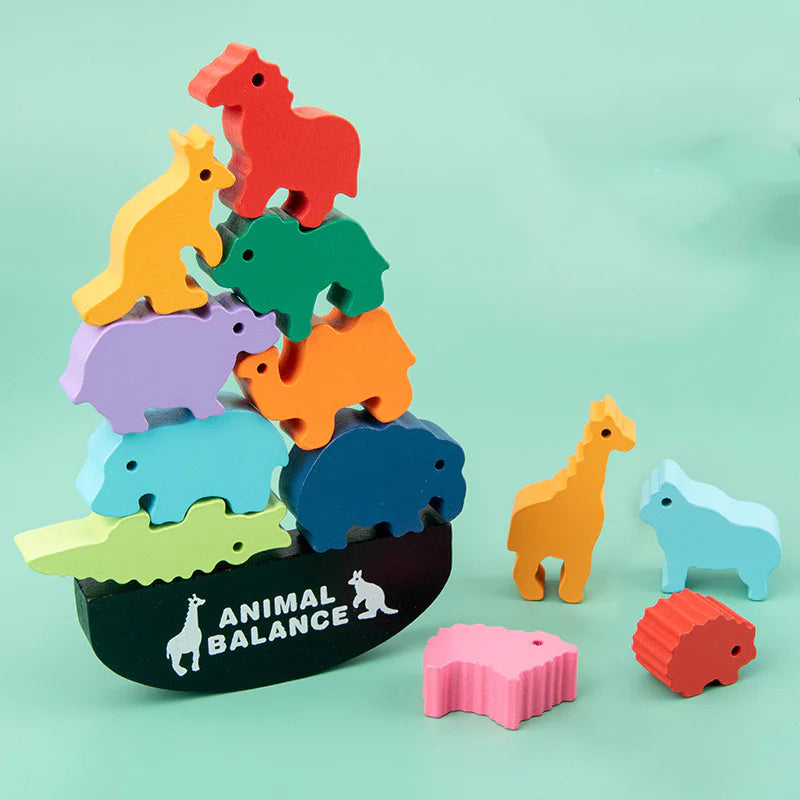 Animal Balance Building Blocks Game Ages 3, 4 Years Boys & Girls