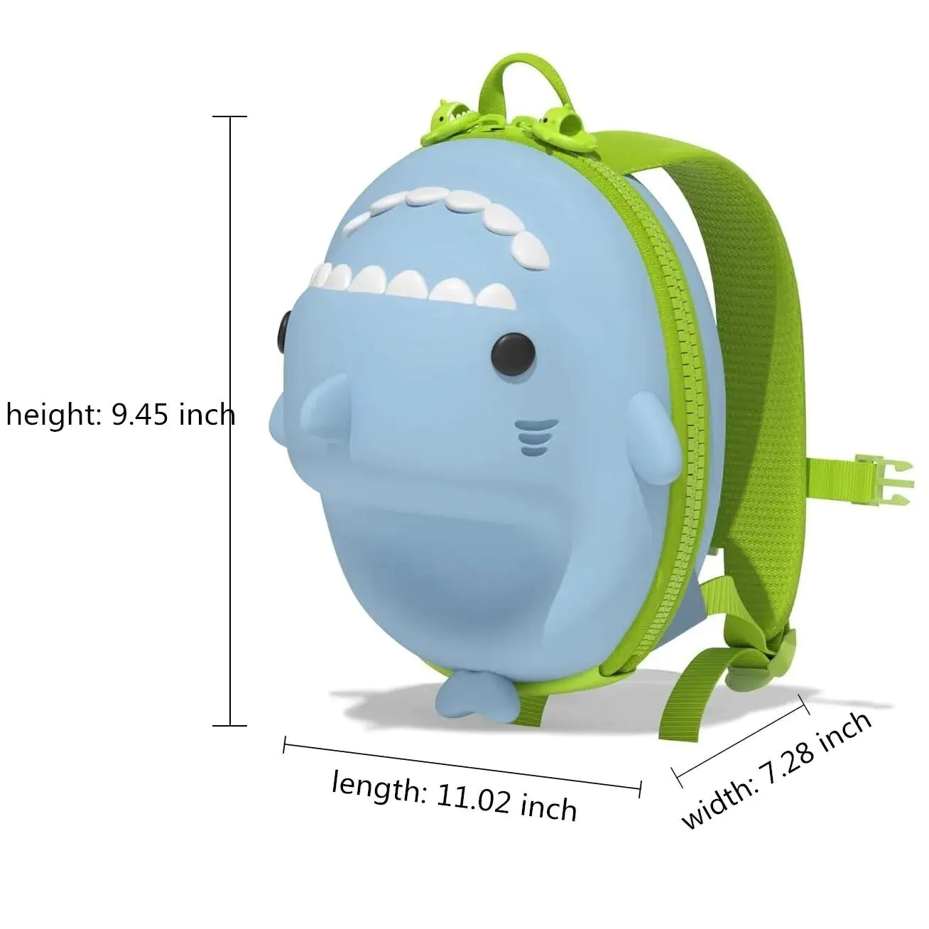 3D Shark Toddler Kindergarten School Bags for Ages 3+ Years