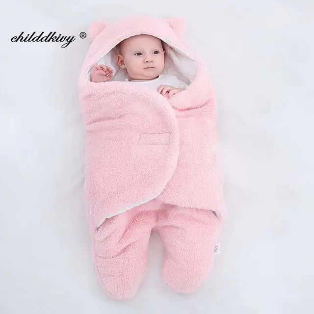 Soft Newborn Baby Wrap Blankets for Ages 0 - 9 Mnths