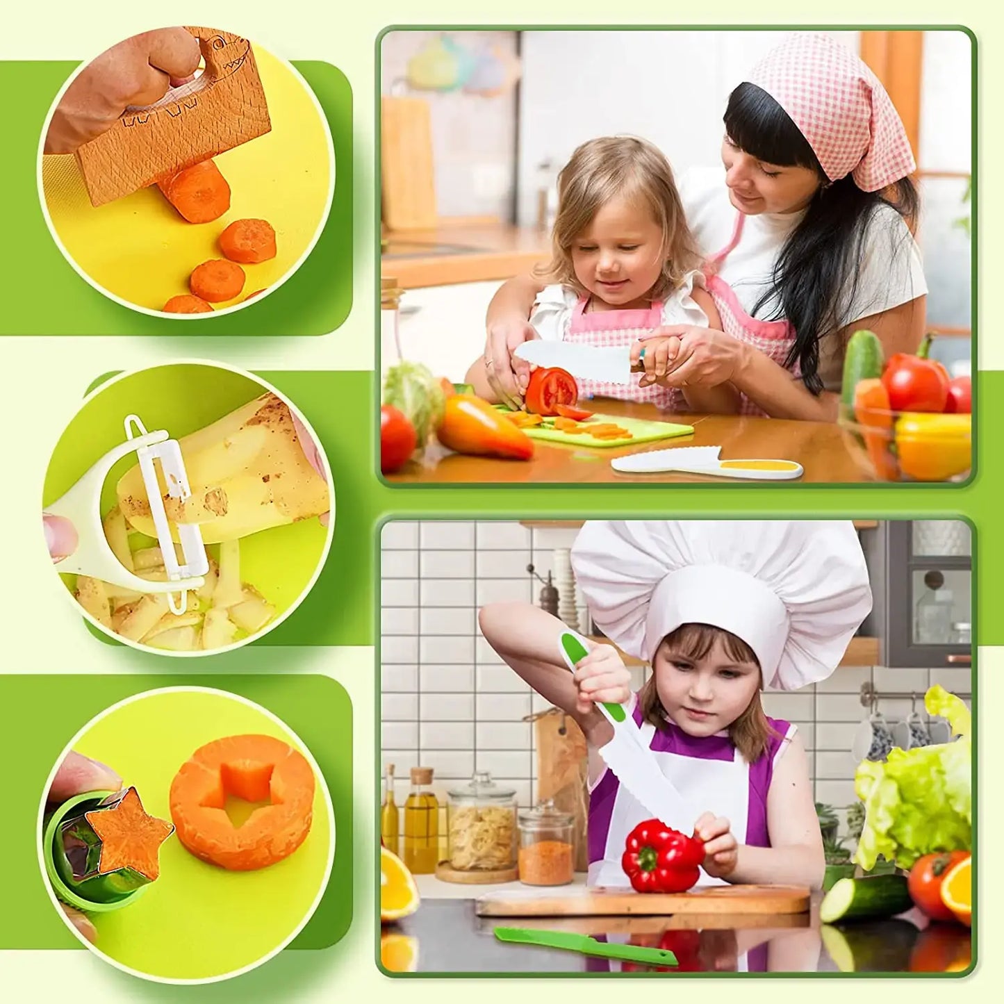 Montessori Kitchen Tools For Ages 4+ Years