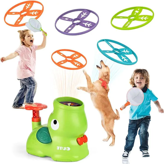 Flying Disc Launcher Toy: Outdoor Fun for Ages 4+ Years